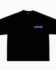 camiseta disanimed holgada con estampado morado