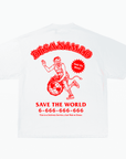 disanimed llama ahora camiseta holgada de calidad