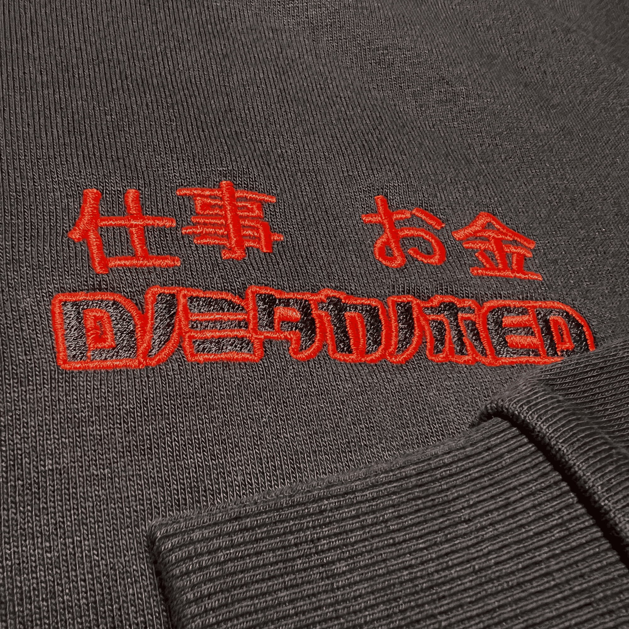 Sudadera parte delantera bordado bicolor