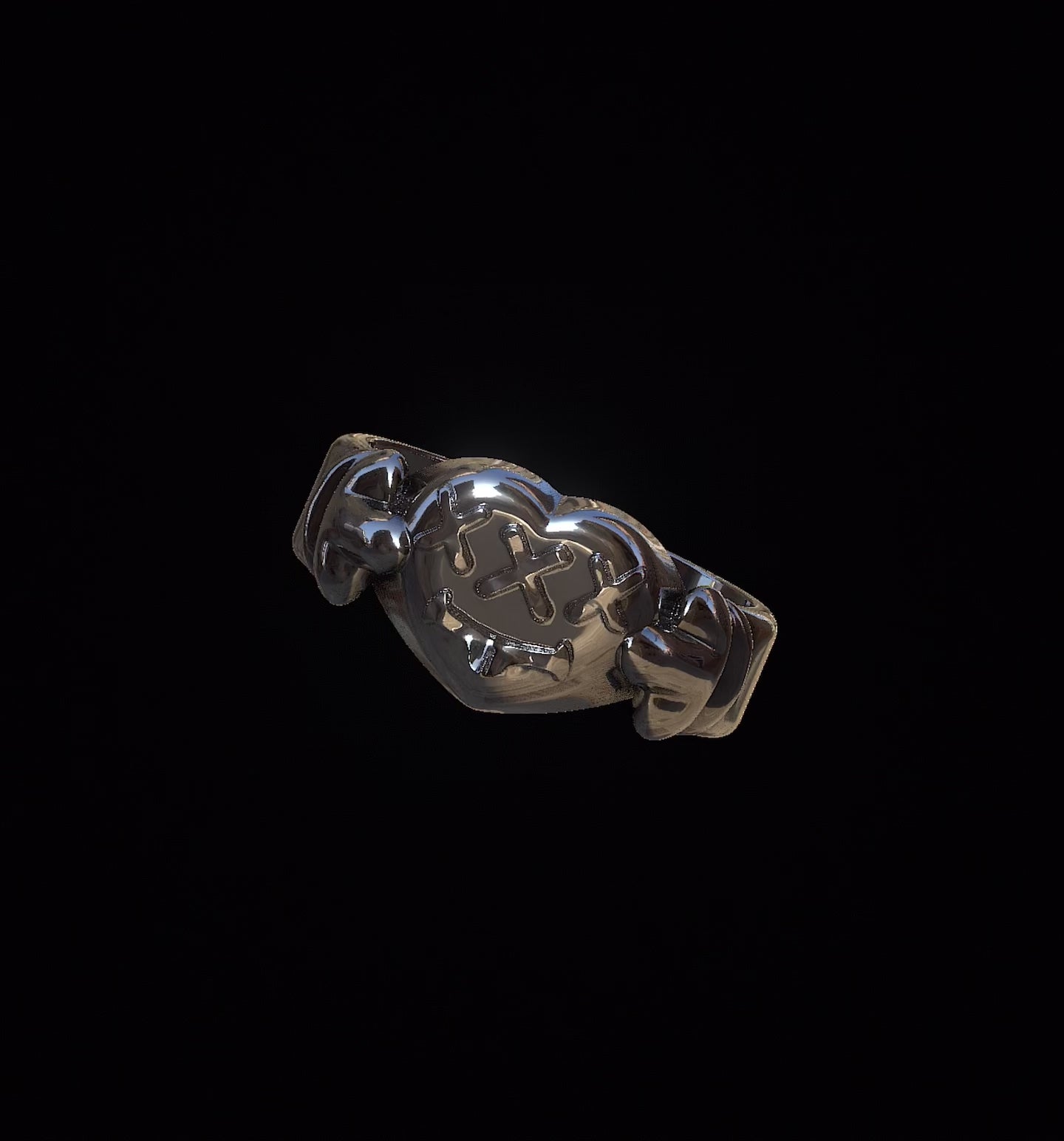 Anillo de plata 3d